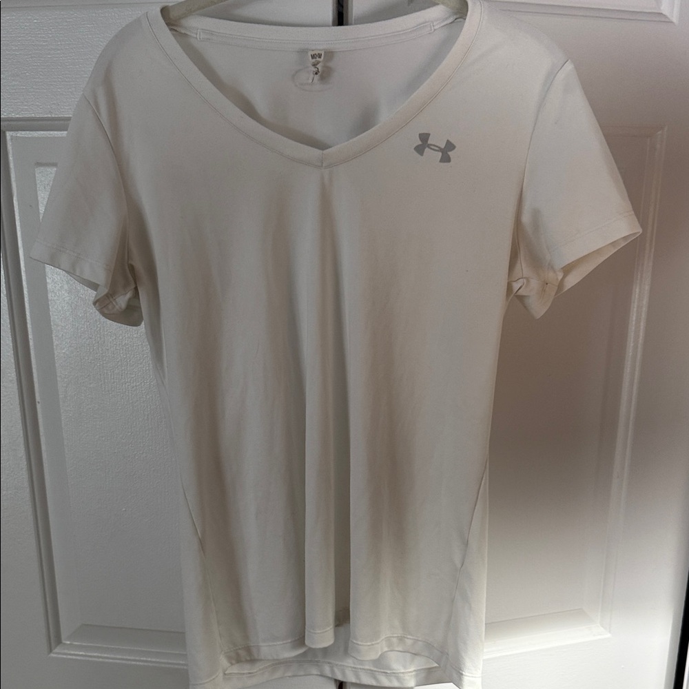 Under Armour Women's Cream V-Neck Tee